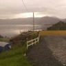 Gaupholm Camping - rainy view over the fjord