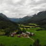 Sætran Camping - View up the Oksendal