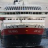 Skjærgårdscampingen - Die Hurtigruten legen jeden Abend um 20:30 Uhr in Rørvik an.