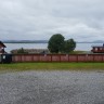 Kvisterø Fjordcamping A/S - Blick zum Campingplatz-Gelände am Meer