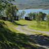 Sandnes Fjord Camping - Next level downhill, 7 more cottages. With a good room for parking the car.