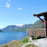 Kjørnes Camping - Hütte und Fjord