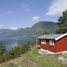 Kjørnes Camping - Hütte von außen