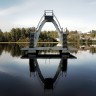 Rena Camping - Sprungturm im See