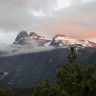 Mjelva Camping og Hytter - Blichk auf die Romsdalenwand