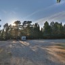 Naturreservat Bjuröklubb - Parkplatz im Wald mit Strand 