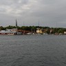 Södra Strand Park and Stay Motala - Blick vom WoMo Stellplatz auf Motala