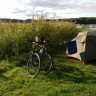Valjevikens Camping - Zeltplatz am Uferstreifen.
