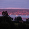 Vikarbygården - abendlicher Blick über den Siljansee