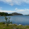 Osen Fjordcamping - view from the campsite towards the sea