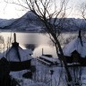 Sandsletta Camping AS - Barbeque cabin, sauna and Hot-tubs by the fjord.. popular activity in summer- and in the winter time.
