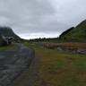 Brustranda Fjordcamping - Zeltwiese zwischen See und Asphalt