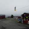 Skibotn Camping - its not a beauty but its functional and the fog roled in this morning