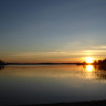 Koivuniemi Camping - Abendstimmung am Strand