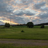 Brøttum Camping - View towards Brøttum centre, from main building