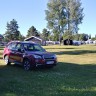 Elverum Camping - Sicht vom Ende des Platzes (Juni 2018) 