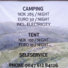 Rondevegen Camping - Preisliste
