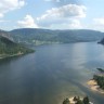 Reiårsfossen Camp - Aussicht von über dem Campingplatz auf den See