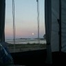 Moysand Familiecamping - sunset view from our tent
