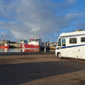 Autocamper plads Hvide Sande Havn