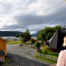 Topcamp Havblikk - View from the balkony, room "Utsikt vest"