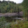 Brufoss Hytte og Laksesenter - uitzicht over rivier 