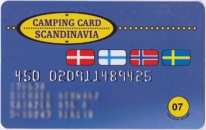 Eksempel på Camping Card Scandinavia